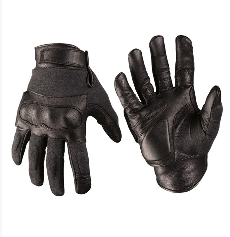 Mil-Tec Leather/aramide Tactical Gloves Black