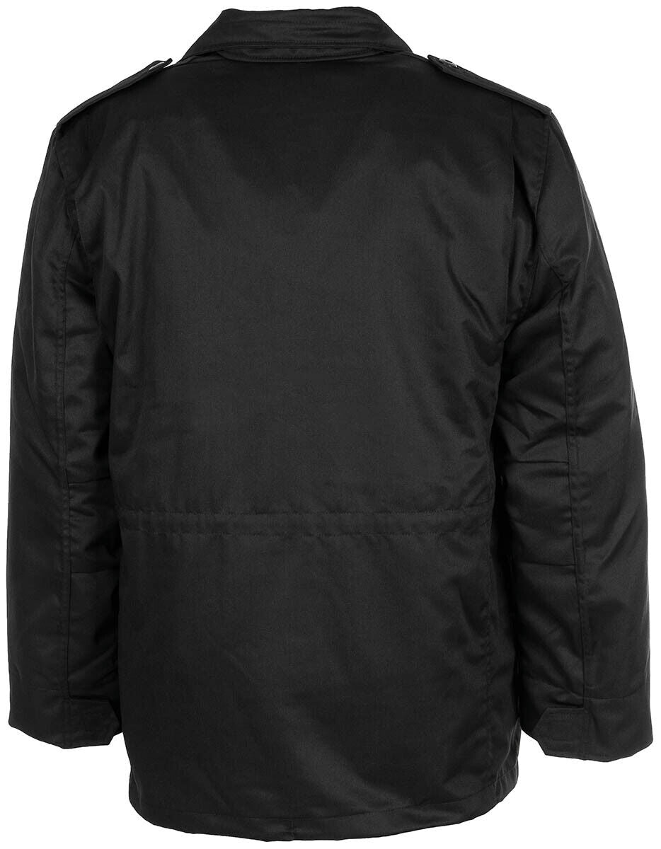 MFH US Field Jacket M65 with Detachable. Quilted Lining Black