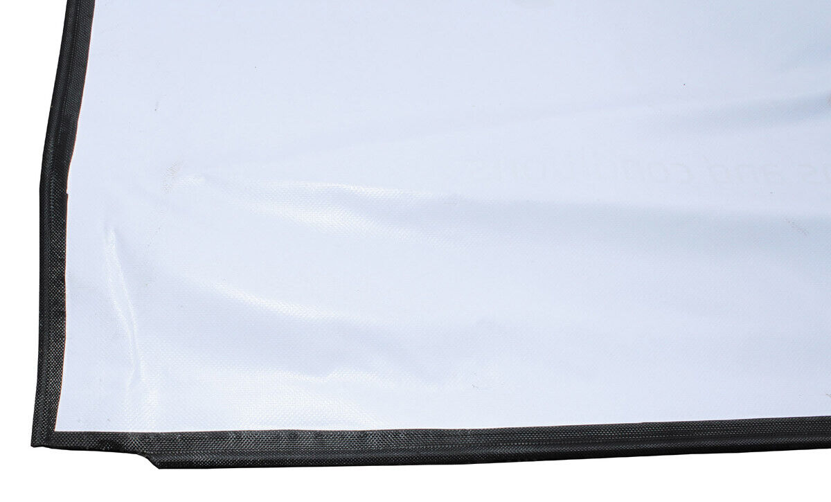 MFH Tarpaulin Size: 6.2 X 3.2 M Edge Reinforcement White – Used