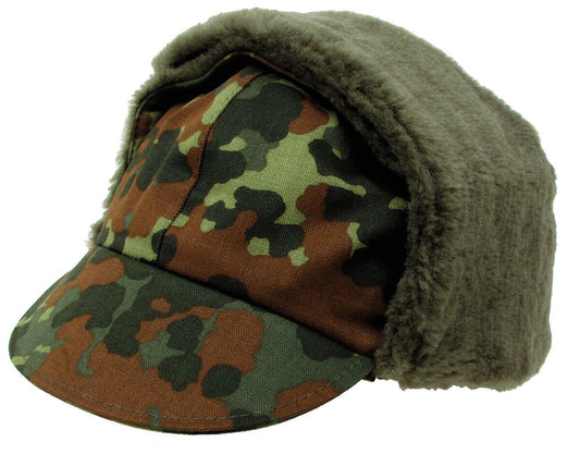 Original German Army Bundeswehr Military Winter Cap BW Camo New