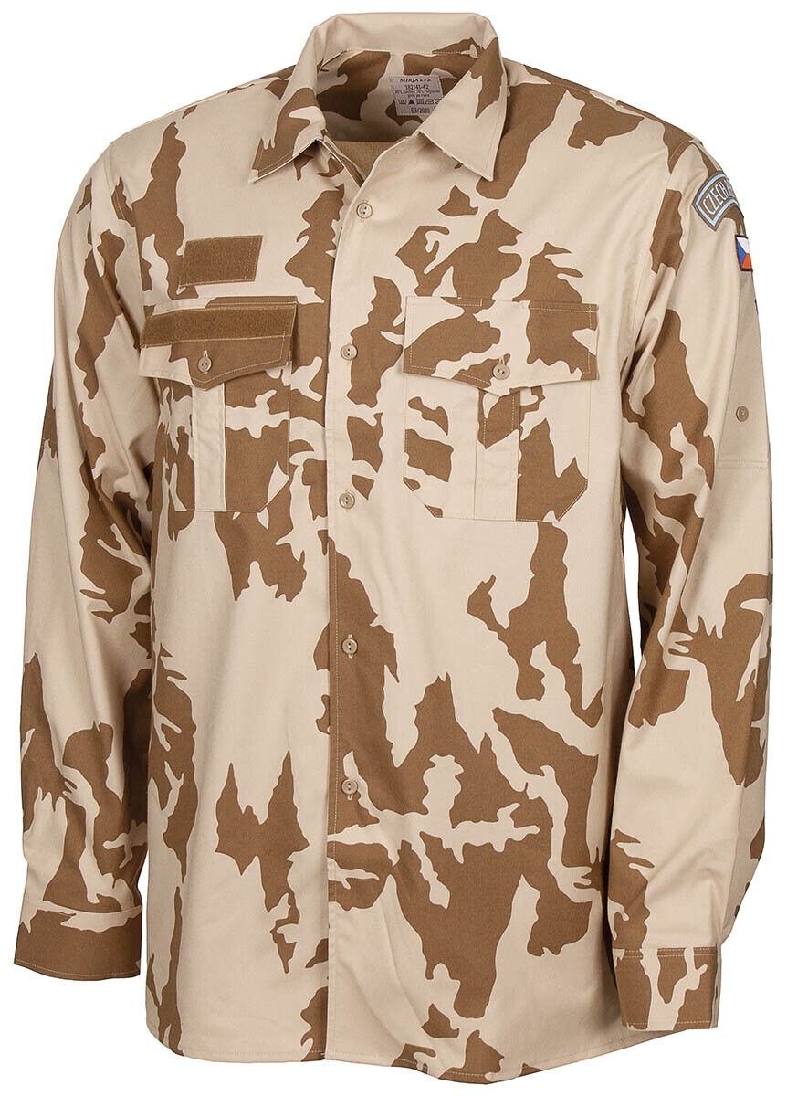 Original CZ Military Army Shirt Long Sleeves M 95 CZ Desert Camo New