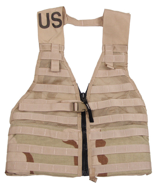 Original US Army Military Combat Vest MOLLE II Modular FLC 3 Col. Desert Used