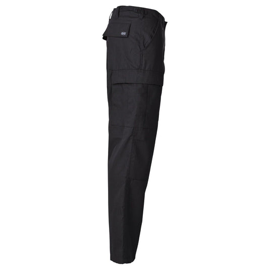BDU Pants Combat US Men's Trousers Army Reinforced Knees and Seat Black MFH
