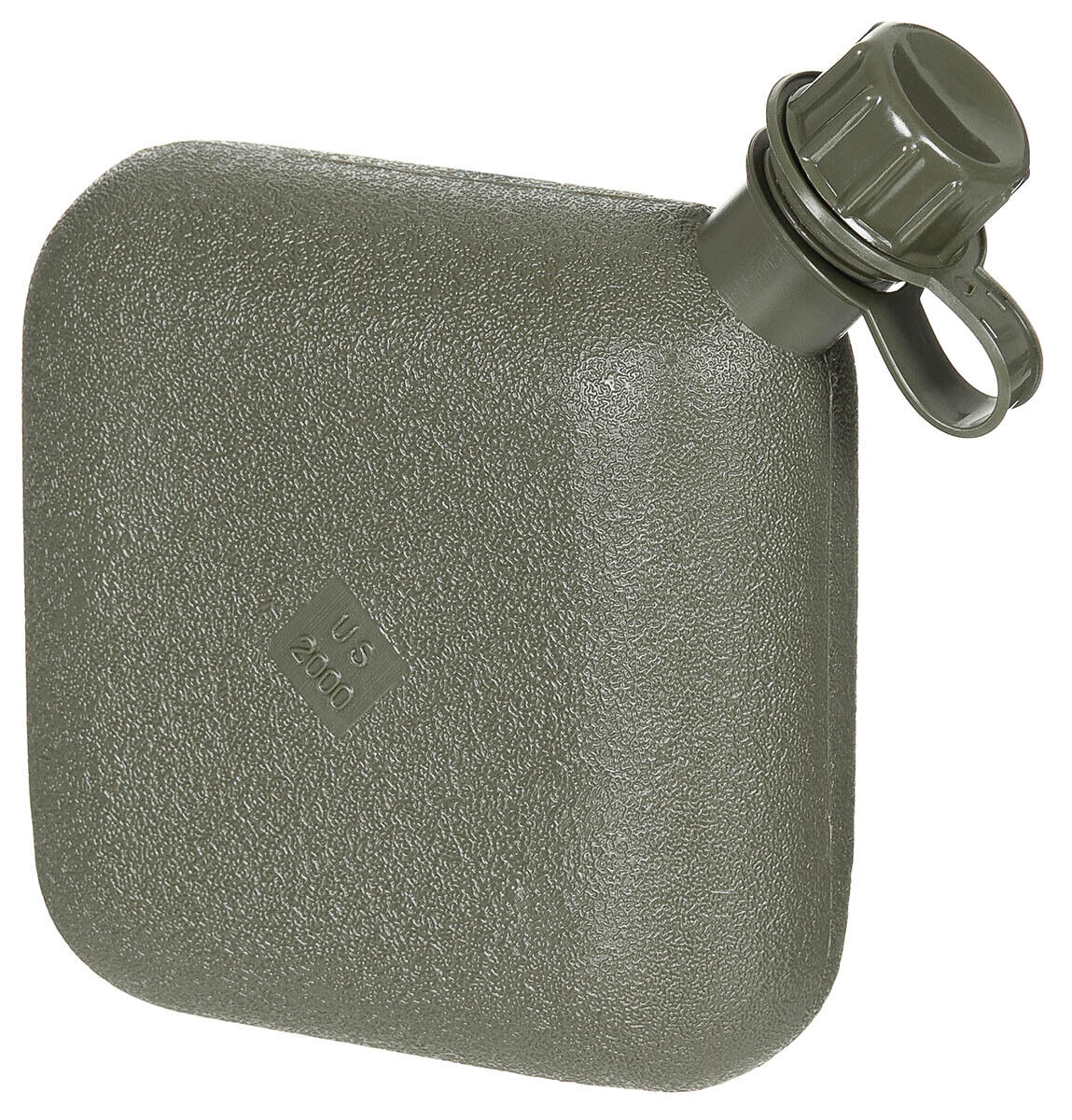 MFH US Angular Canteen with Cover - OD Green, 2 Qt
