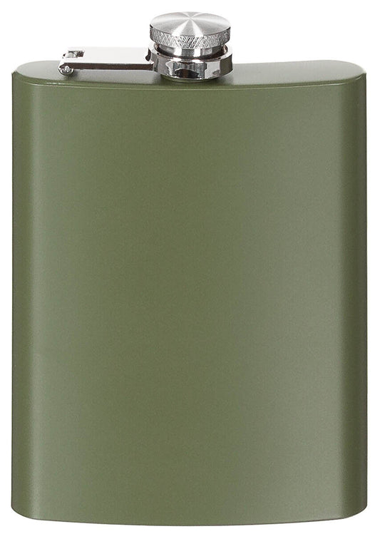 Hip Flask MIlitary Army Style Classic Stainless OD Green 8 OZ 225 ml