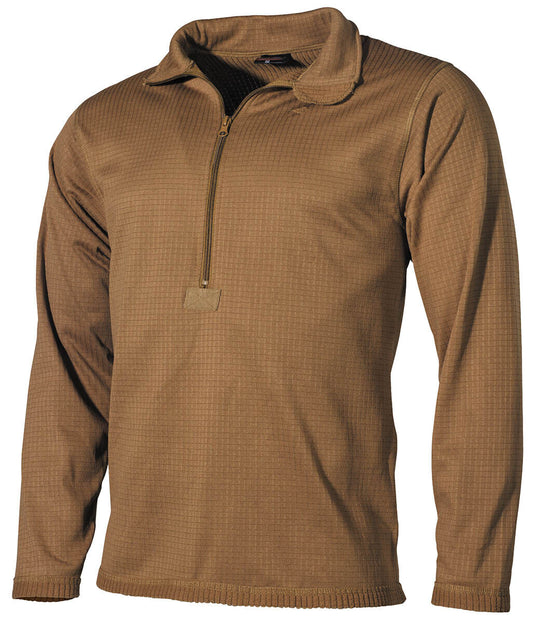 US Army Military Undershirt Breathable Fleece Level II GEN III Coyote Tan