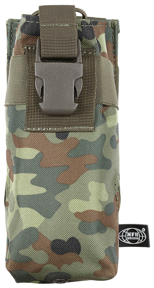 Pouch Radio Bag Round Military Army Style MOLLE BW Camo