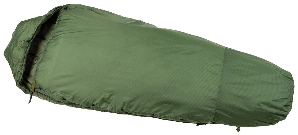 Patrol Outer Sleeping Bag OD Green US Army Style Nylon Ripstop Hooded Lightweight