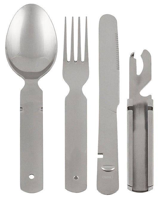 Bundeswehr German Army Cutlery Set 4-part, Heavy Version Stainless Steel