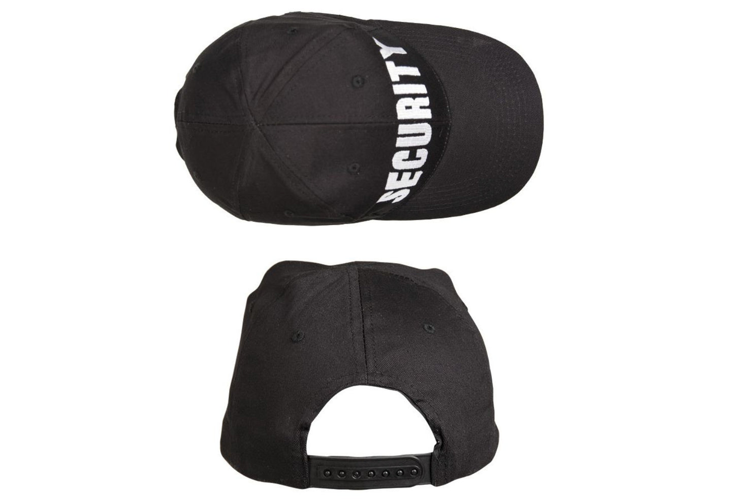 Security Guard Police Baseball Cap With Embroid 100% Cotton Black