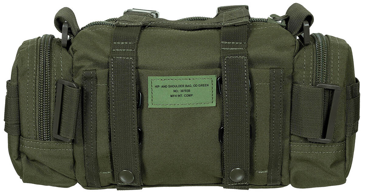 Hip and Shoulder Bag Military Army Combat  OD Green