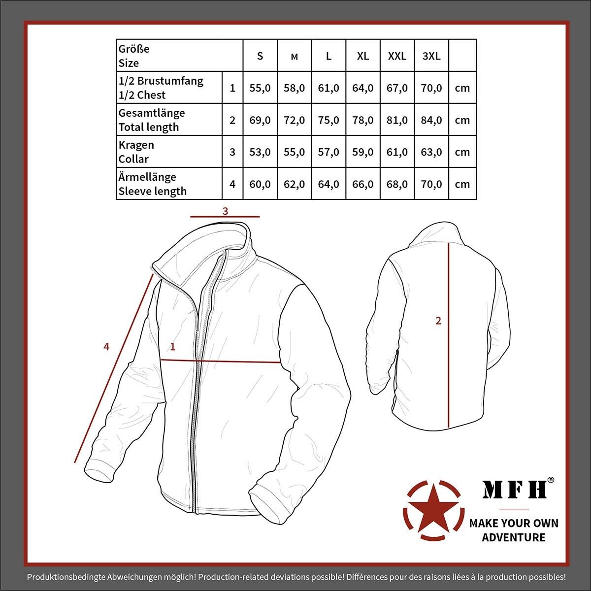 MFH Professional Fleece Jacket Combat Black