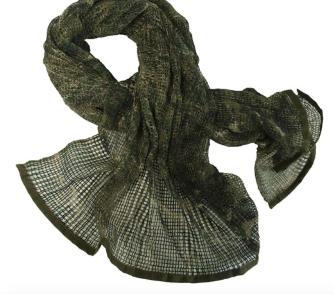 Military Army Style Net Scarf Universal Camouflage 100% Polyester Digital