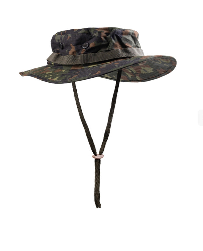US Army Style Hat Weatherproof Breathable Trilaminat Boonie Boonie Cap Flecktarn