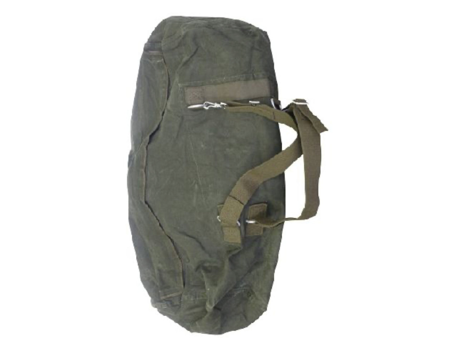 German Army Duffle Bag with Straps - Vintage Military Surplus Spacious Used