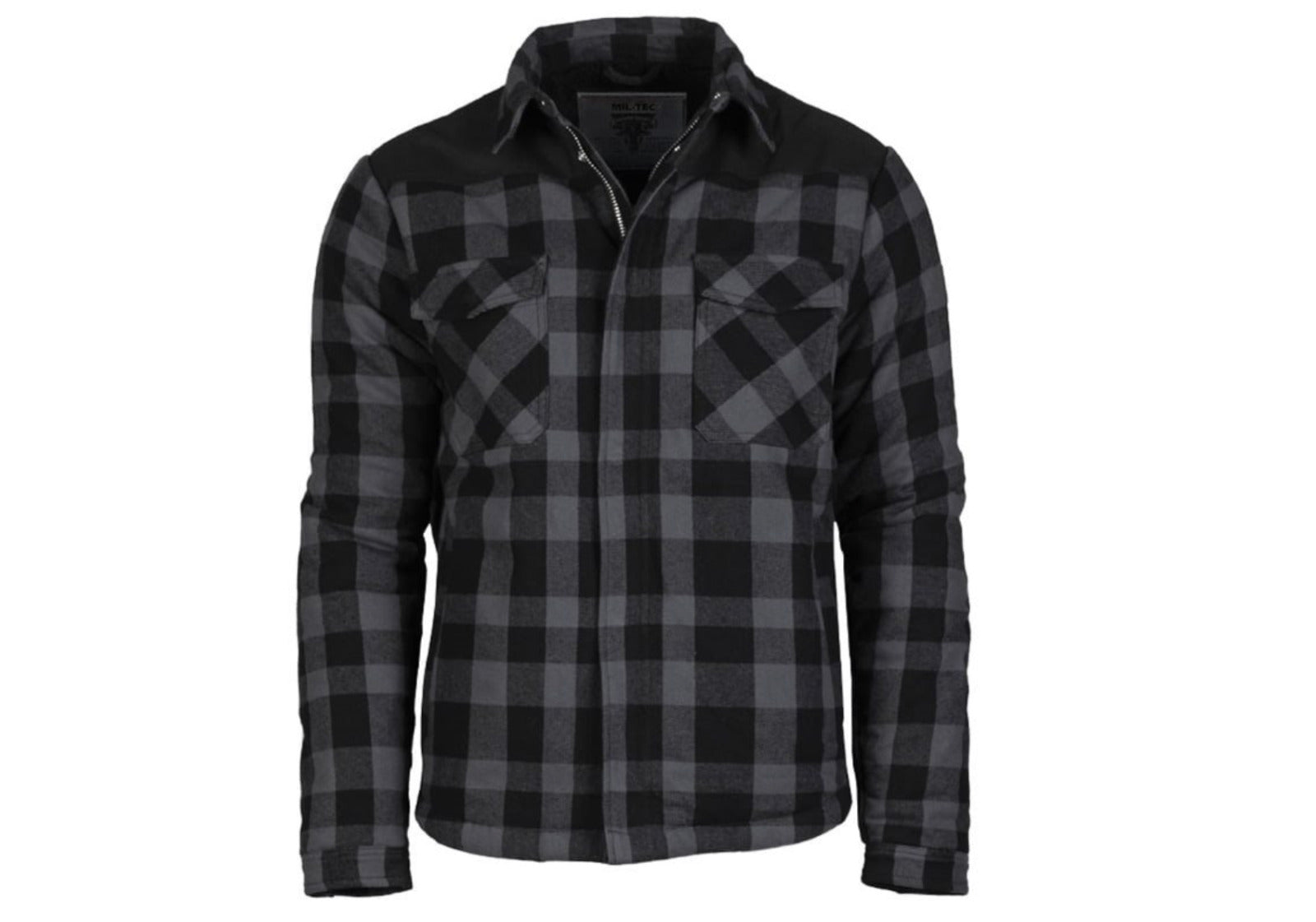 MIL-TEC Light Outdoor Urban Style Lumber Jacket Sweater Black/Grey