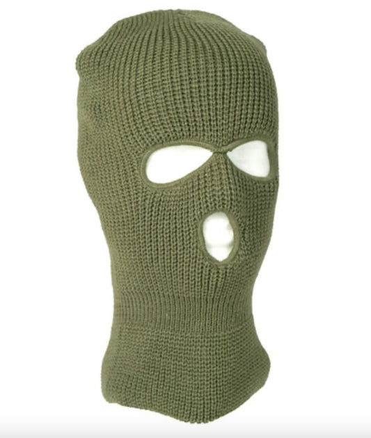 Army Military Tactical Combat Flexible Balaclava 3 Holes OD Green