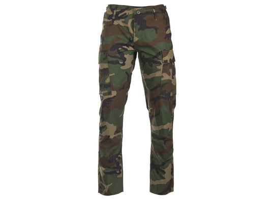 US Army Hunting Camping Trekking BDU Military Style Field Slim Pants Woodland