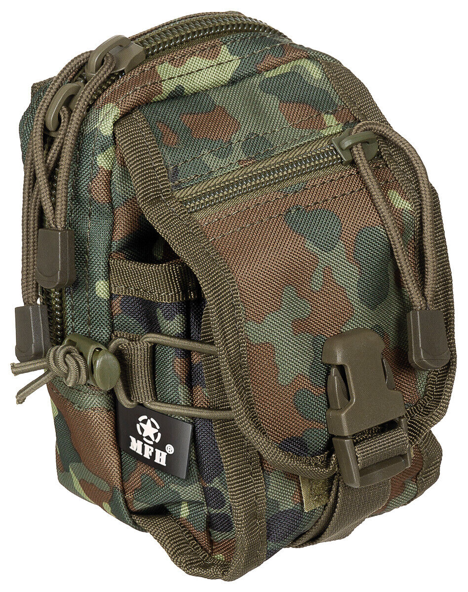Utility Pouch Military Army Style Combat MOLLE  BW Camo