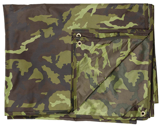 Tarpaulin Waterproof Military Army Outdoor Cover M 95 CZ Camo ca. 300x400cm