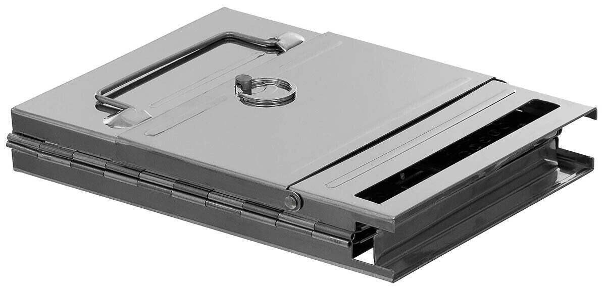 Small Stainless Steel Foldable Rocket Stove with Grate - Compact and Efficient