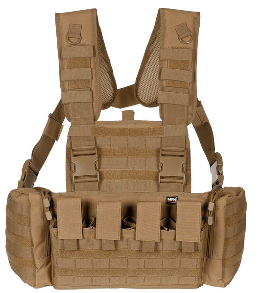 Vest With Modular System Chest Rig Light Tactical Combat Mission Coyote Tan