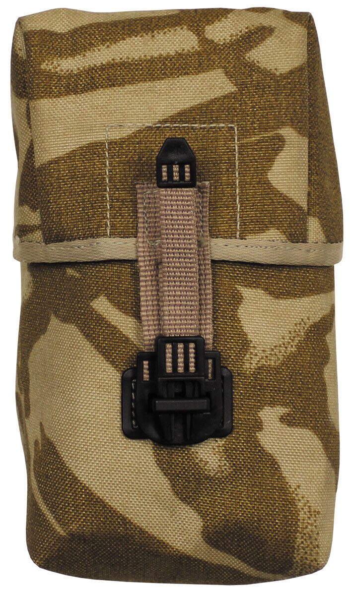 GB Original Military Army Pouch UTILITY Large MOLLE DPM Desert Used