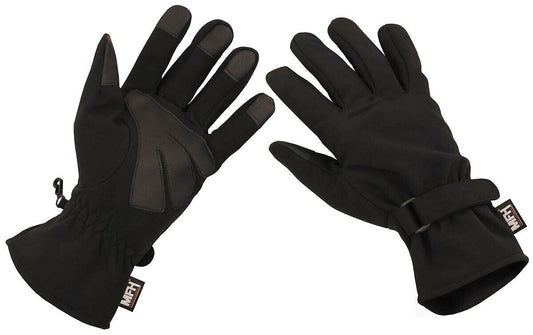 Gloves Lightweight Tactical Soft Shell Wind Water Resistant Black