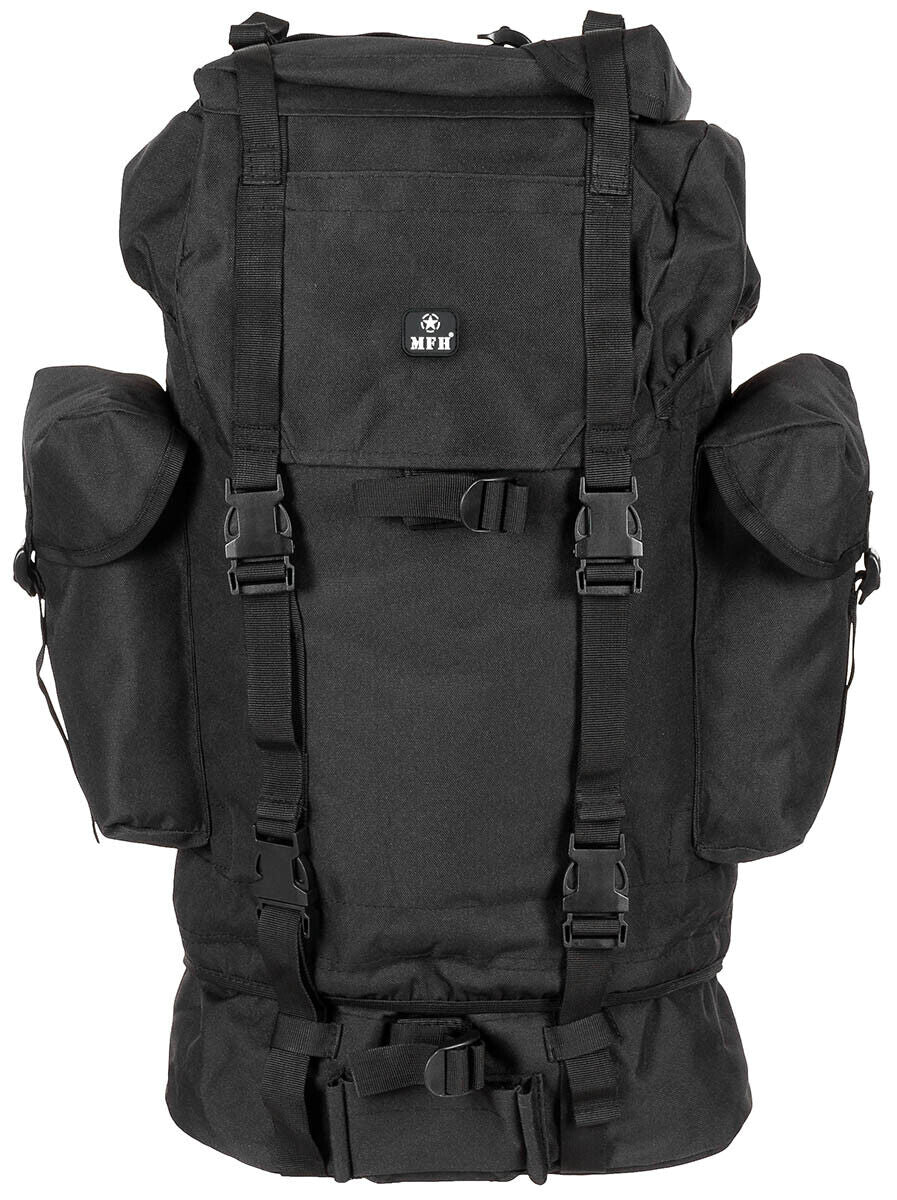 German Army 65 L Combat Backpack Bundewehr  Aluminium Rod Tactical Black