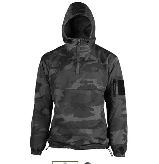 Mil-Tec Summer Jacket Windbreaker Anorak Combat Rain Jacket Slip Style Dark Camo
