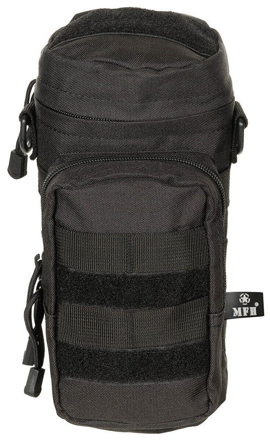 Pouch Round Military Army Camping Hunting MOLLE Black