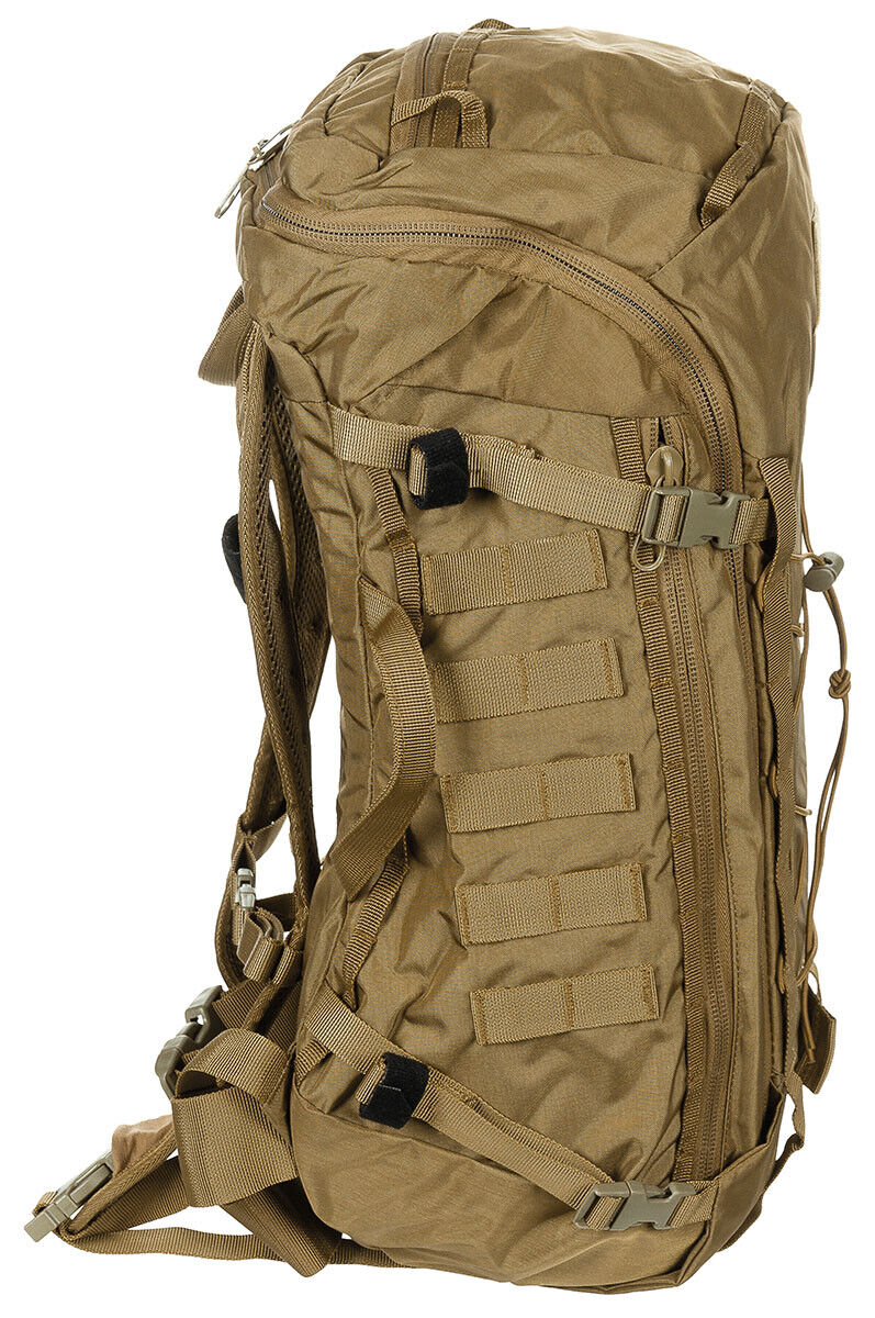 Mission 30 Coyote Tan Cordura Backpack Adjustable Straps Lid Pocket Molle MFH