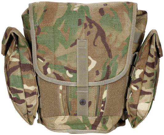 British Original Military Bag For Protective Mask MTP Camo Used