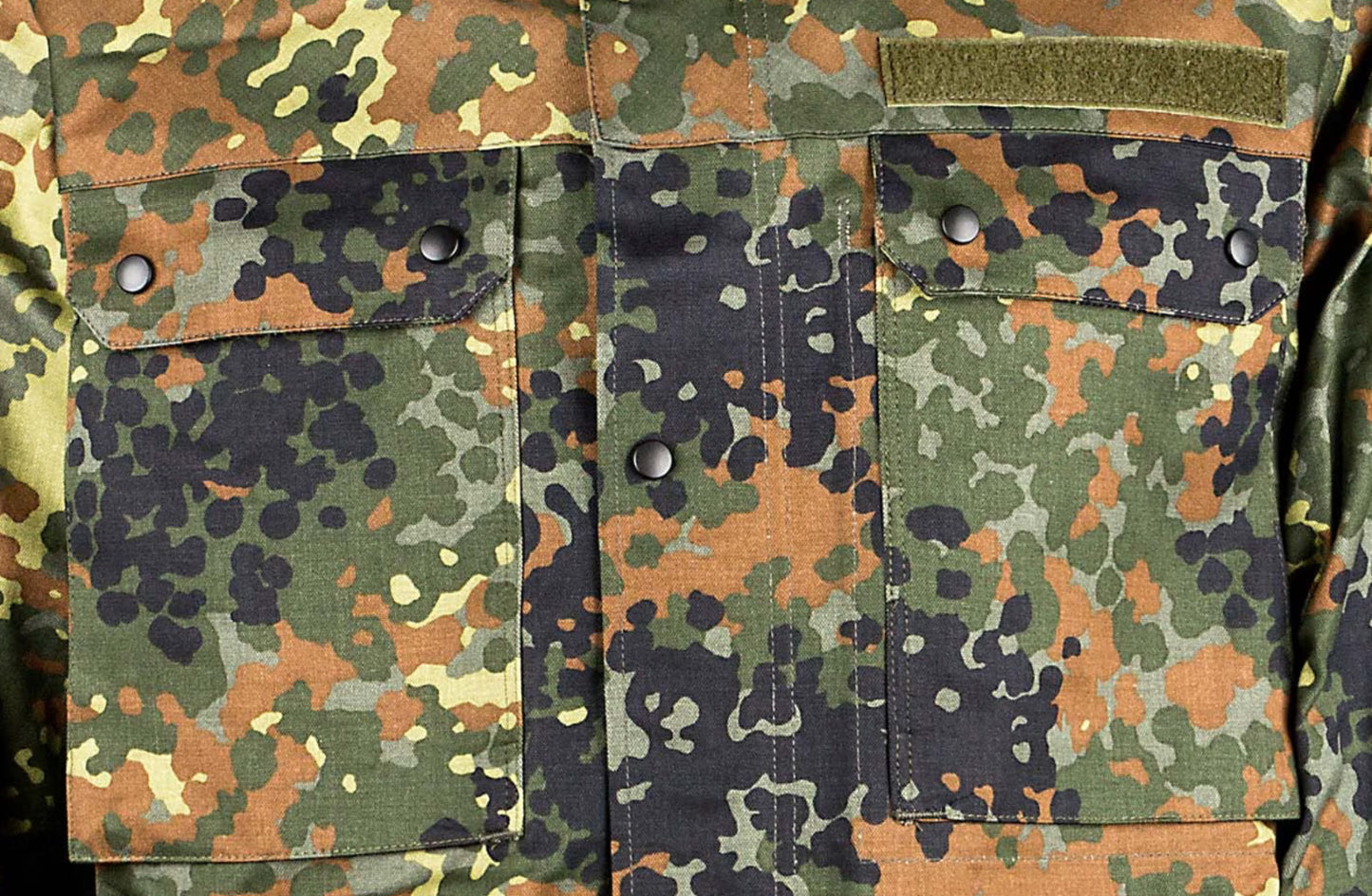 Original German BW Army Field Jacket Parka Military Issue Flecktarn Camo Used