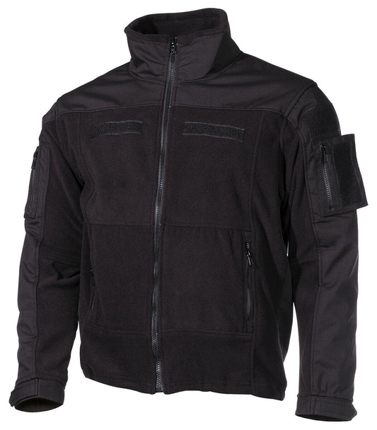 Army Jacket Combat Lining Tactical Military Fleece SoftShell Breathable Black