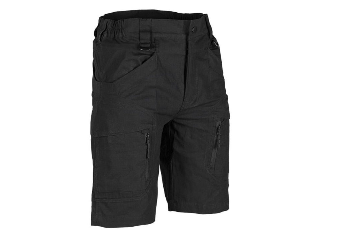 Mil-Tec Cotton Assault Shorts Ripstop Black