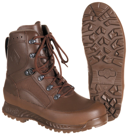 Original British Army Military Combat Boots Haix HIGH LIABILITY MEN Brown New