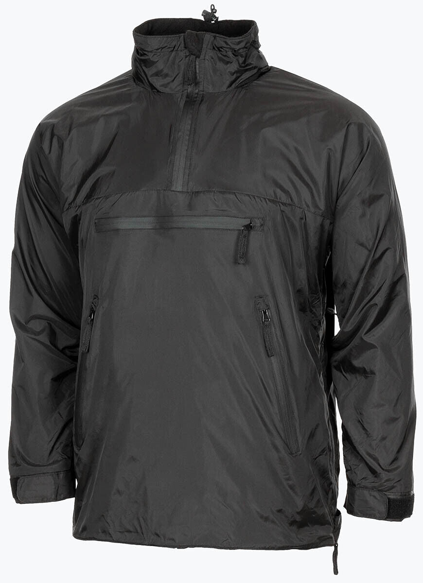 British Army GB Lightweight Thermal Windproof Military Anorak Hood Jacket Black