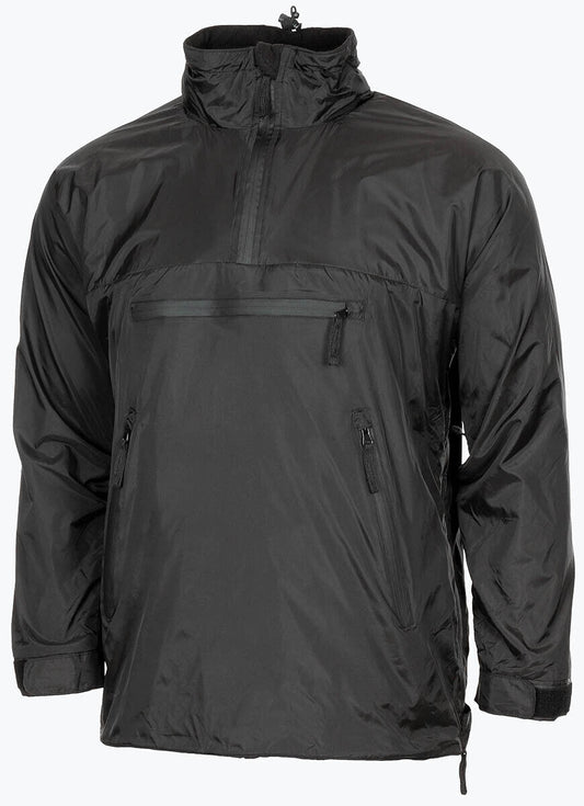 British Army GB Lightweight Thermal Windproof Military Anorak Hood Jacket Black