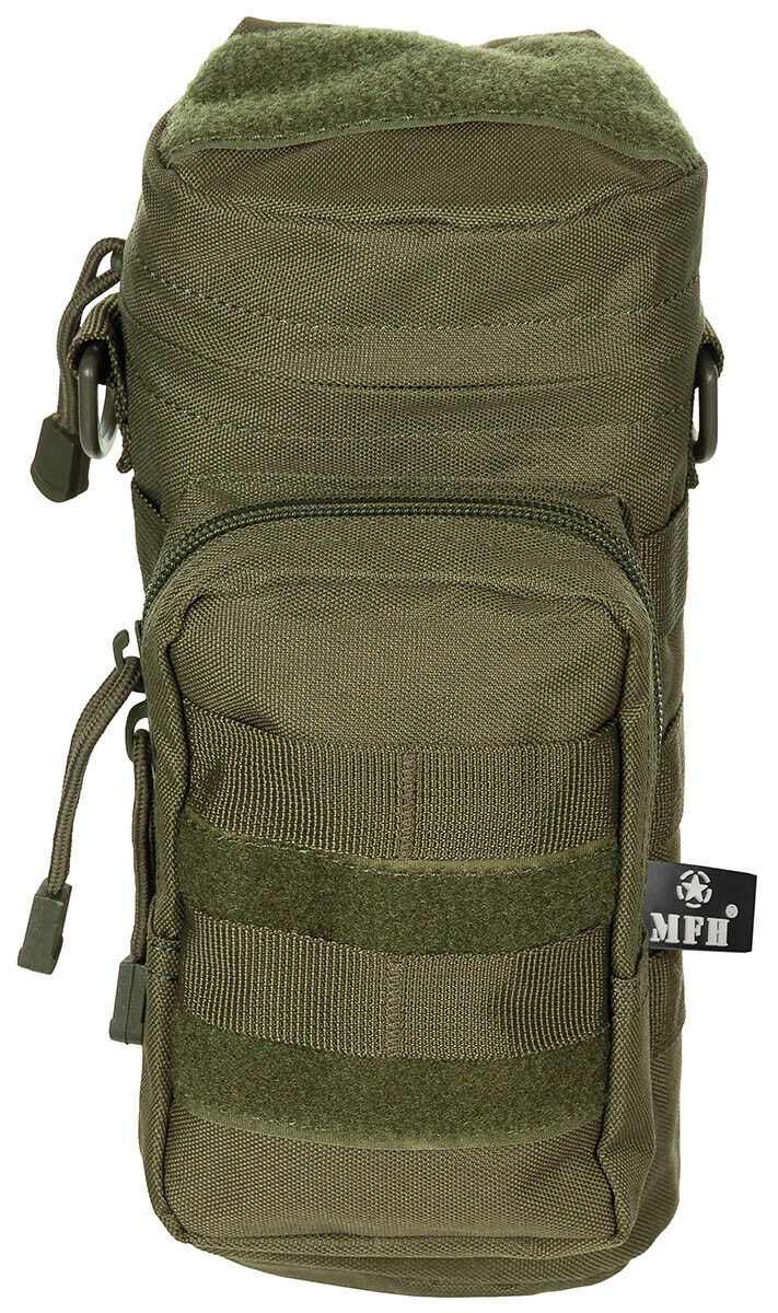 Pouch Bag Round Military Army Style MOLLE OD Green