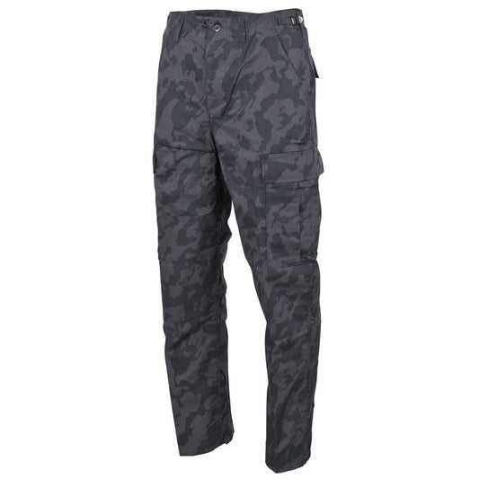 US Army Mens Tactical BDU Pants Military Combat Rip Stop Trousers Night Camo