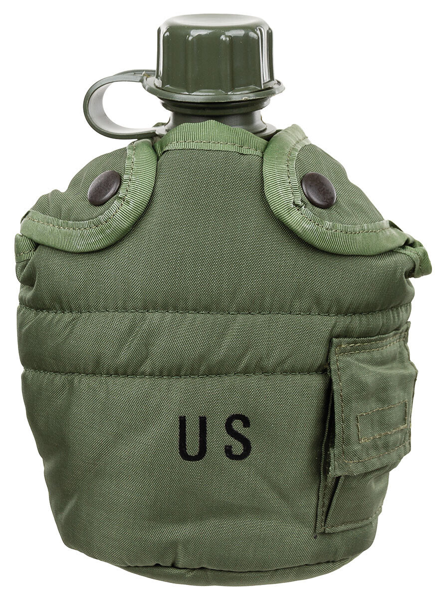 Original US Army Military Combat Canteen OD green 1L