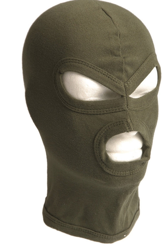 Army Military Tactical Combat Flexible Balaclava 3 Holes OD Green