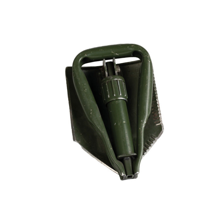 German Trifold Shovel Vintage Military Surplus - Compact Durable Used