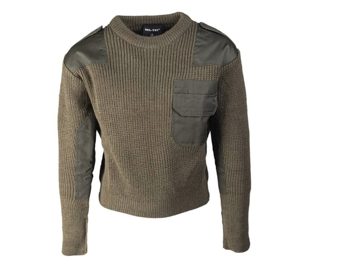 Army Style Kids Commando Outdoor Camping Sweater With Pockets Od Green