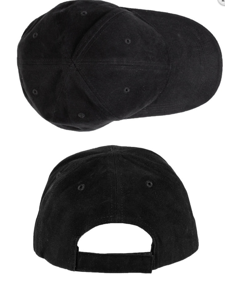 Sandwich Traditional Baseball Cap Summer Style Black One Size 100% Cotton