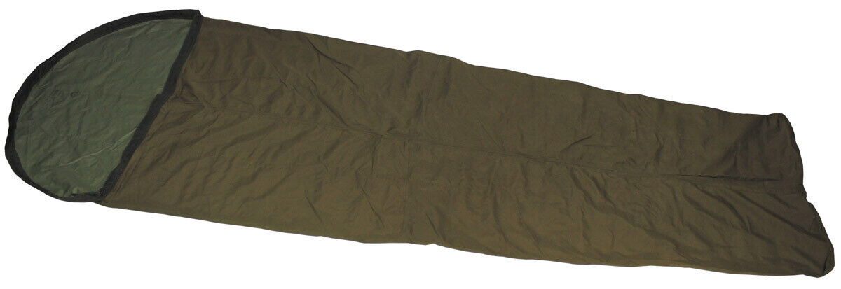 Original British Army Military GB Sleeping Bag Cover OD Green  Laminate Used