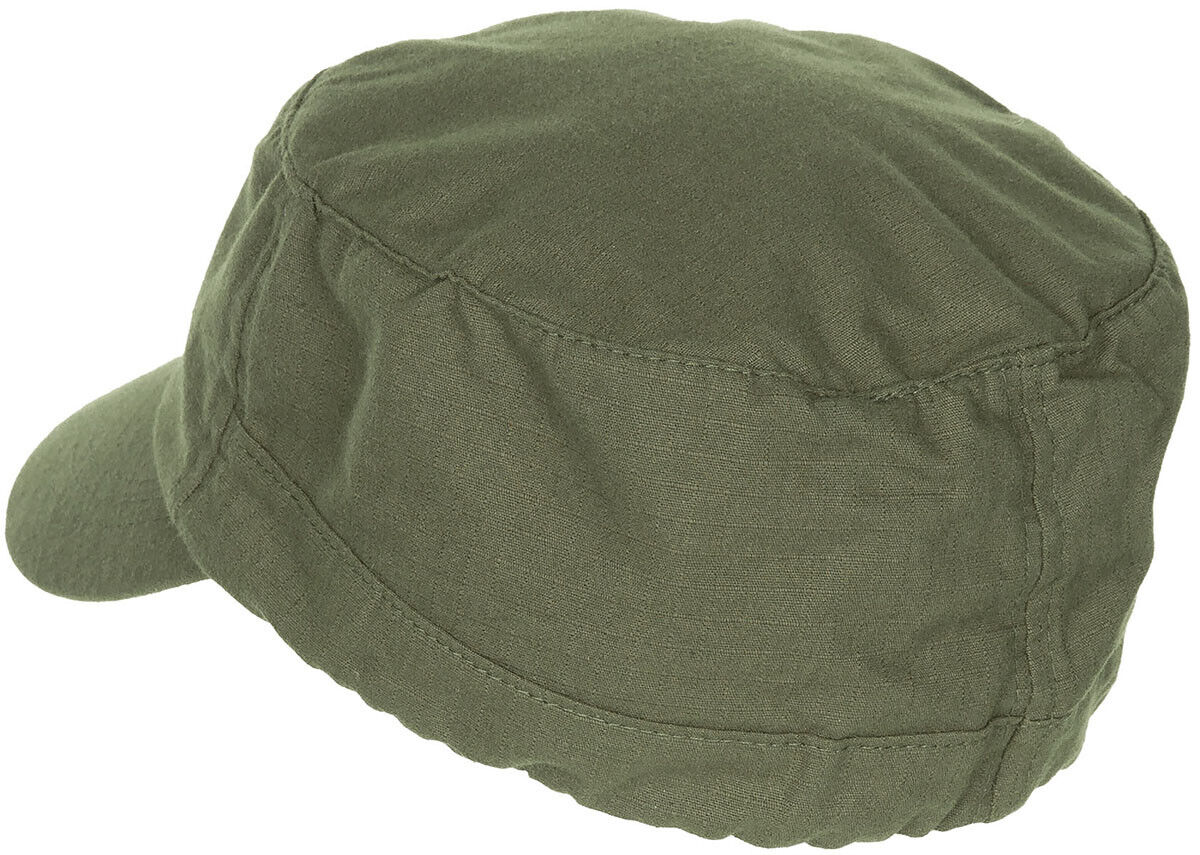 US Army Black BDU Cap - American Style Field Hat Ripstop Military Elasti-Fit