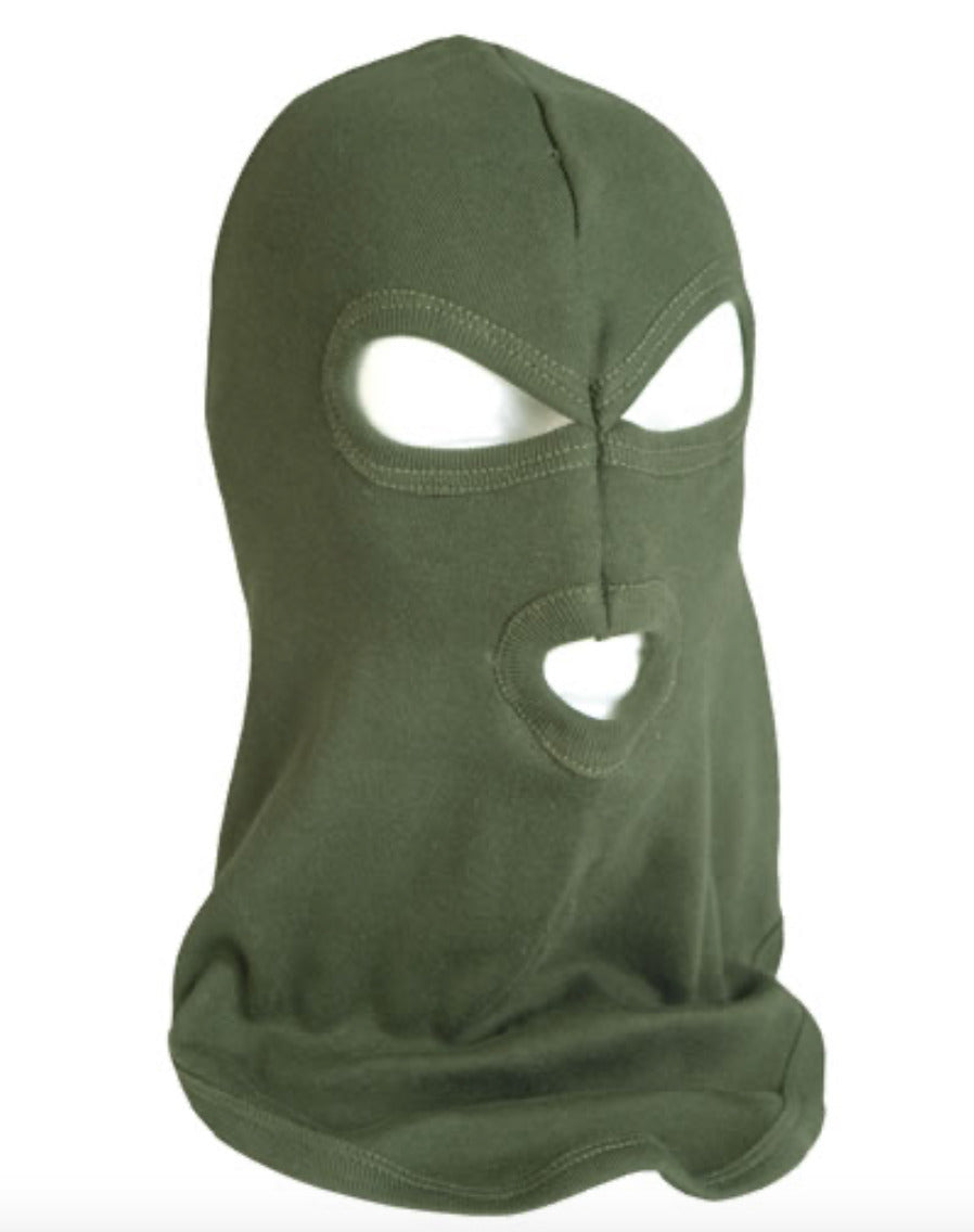 Army Military Tactical Combat Flexible Balaclava 3 Holes OD Green