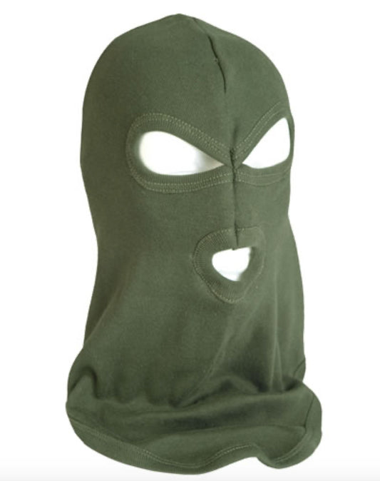 Army Military Tactical Combat Flexible Balaclava 3 Holes OD Green